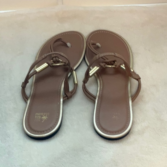 Montego Bay Club Tan Sandals with Slingback Strap - Picture 8 of 8